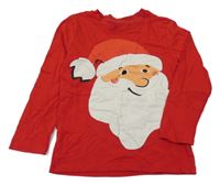 Červené triko se Santou H&M