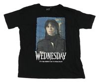 Černé tričko s Wednesday