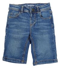 Modré riflové skinny kraťasy Denim Co.