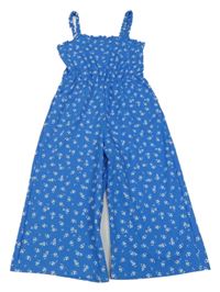 Modro-bílý vzorovaný kalhotový overal Primark