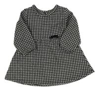 Černo-šedé kostkované úpletové šaty Primark