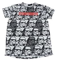 Bílo-černé vzorované tričko - Star Wars