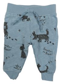 Modré tepláky s pejsky Primark