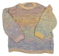 Barevný melírovaný oversize svetr George