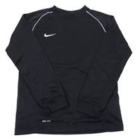 Černá sportovní funkční mikina s logem Nike