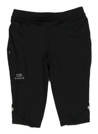 Černé sportovní elastické kraťasy Kalenji