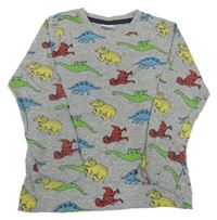 Šedo-barevné triko s diny Kids