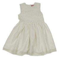 Bílé tylové šaty s krajkou Yd.
