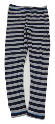 Tmavomodro-šedé pruhované spodní kalhoty Topolino