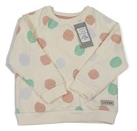 Nové - Smetanová puntíkatá mikina Primark