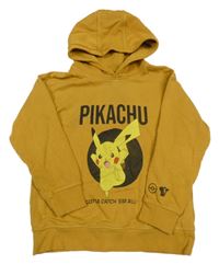 Medová mikina s Pikachu a kapucí PRIMARK