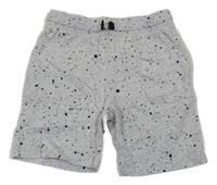 Šedo-černé flekaté kraťasy H&M