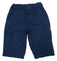 Tmavomodré plátěné chino kraťasy LC Waikiki