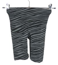 Dámské černo-šedé vzorované elastické sportovní kraťasy Primark 