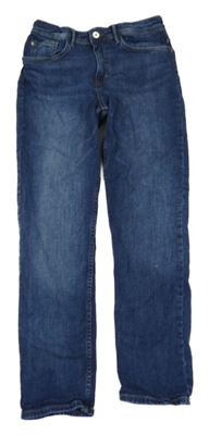 Tmavomodré relaxed tapered leg rifle H&M