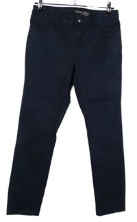 Dámské tmavomodré plátěné skinny kalhoty Zero 