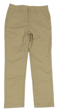 Nové - Béžové plátěné chino kalhoty Denim Co.