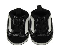 Černo-bílé plátěné capáčky Vans vel. 16