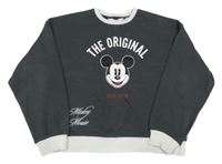 Tmavošedá crop mikina s Mickeym H&M