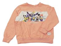 Meruňková mikina s Mickeym a kamarády H&M