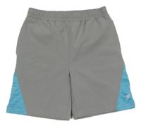Šedo-modré sportovní kraťasy Primark