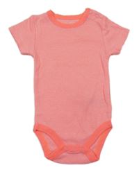 Neonově růžovo-bílé pruhované body 