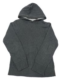 Tmavošedý svetr s kapucí H&M
