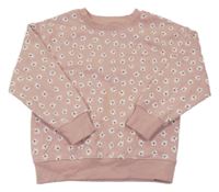 Světlerůžová květovaná mikina Primark