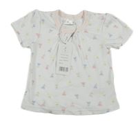 Nové - Bílo-růžové květované tričko Pure&Soft