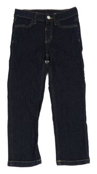 Tmavomodré slim fit rifle H&M