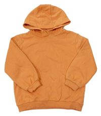 Oranžová mikina se srdíčkem a kapucí C&A