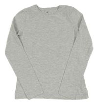 Světlešedé melírované triko H&M