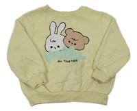 Žlutá mikina s obrázkem H&M