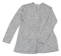 Šedo-stříbrný třpytivý svetrový cardigan H&M