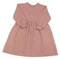 Růžové teplákové šaty H&M