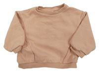 Starorůžová oversize mikina Zara