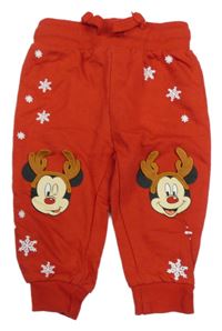 Červené tepláky s Mickeym Disney