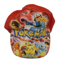 Červeno-barevná kšiltovka s Pokémony