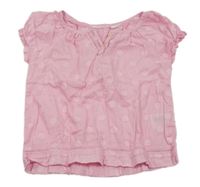 Růžová puntíkatá halenka H&M