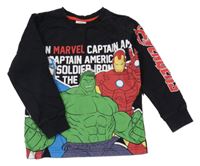 Černo-barevná mikina s Avengers St. Bernard