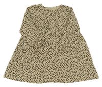 Smetanové leopardí šaty H&M