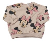 Růžová mikina s Minnie H&M