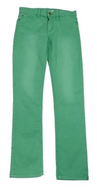 Zelené skinny rifle H&M