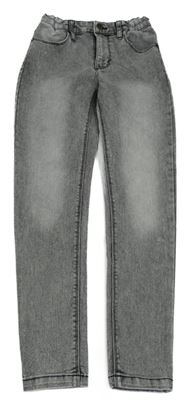 Šedé melírované skinny rifle 