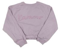 Levndulová crop mikina s nápisem Primark