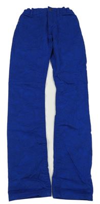 Safírovo-černé vzorované skinny fit rifle BLUE RIDGE