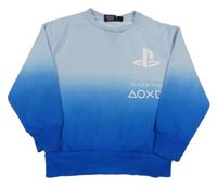 Světlemodro-modrá ombré mikina s logem - PlayStation PRIMARK