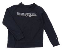 Tmavomodrá mikina s logem TOMMY HILFIGER 