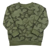 Khaki mikina s hvězdami F&F