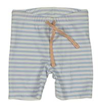 Světlemodro-bílé pruhované UV kraťasy H&M